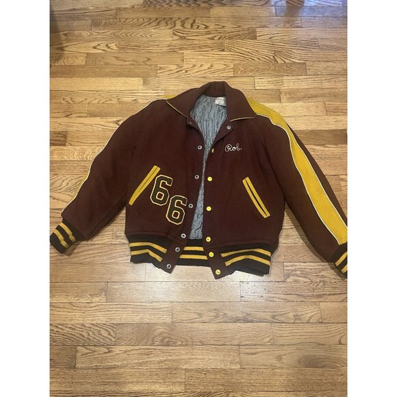 Watchung Hills Band Varsity Letterman Jacket 1966 New Jersey Wool Sz 38 "Rob"